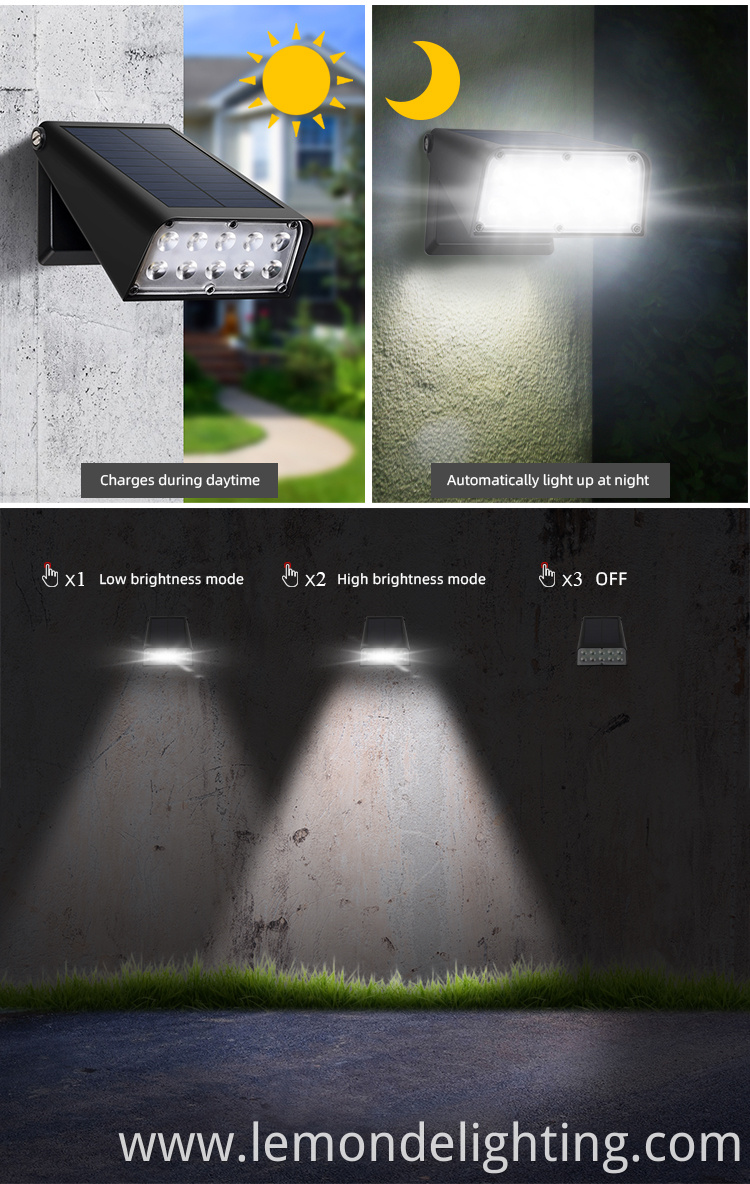 Outdoor LED Solar Wall Light